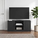 vidaXL Meuble TV Noir 102 x 34 5 x 47 cm Bois d'ingénierie