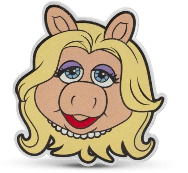 Pièce de monnaie en Argent 2 Dollars g 31.1 (1 oz) Millésime 2025 MISS PIGGY