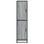 vidaXL Buffet haut sonoma gris 35 5x35x139 cm bois d'ingénierie métal