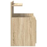 vidaXL Tables de chevet 2 pièces avec 2 tiroirs Chêne Sonoma 40 x 36 5 x 62 cm