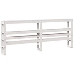 vidaXL Cadre de lit sans matelas blanc 180x200 cm bois massif de pin