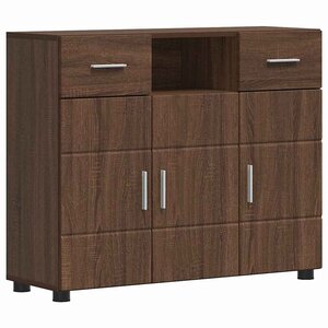 vidaXL Buffet Chêne marron 88 5 x 30 5 x 73 cm Bois d'ingénierie