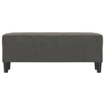 Banc banquette 100 x 35 x 41 cm velours gris foncé 02_0010492