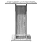 vidaXL Table de bistro Sonoma gris 60x60x75 cm Bois d'ingénierie