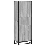 vidaXL Bibliothèque sonoma gris 60x35x170 5 cm bois d'ingénierie