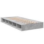 vidaXL Cadre de lit sans matelas gris béton 100x200 cm
