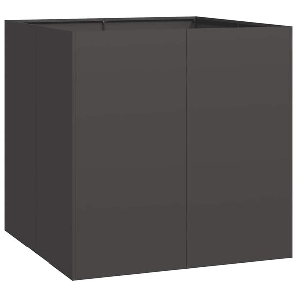 vidaXL Jardinière noir 80x80x80 cm acier