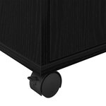Cabinet roulant vidaXL en chêne noir 45x38x54 cm en bois d'ingénierie