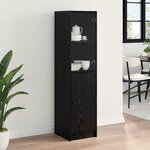 vidaXL Haut Armoire Chêne noir 35 x 37 x 142 cm Bois d'ingénierie