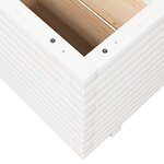 vidaXL Jardinière blanc 60x60x49 5 cm bois de pin massif