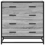vidaXL Commode sonoma gris 70x41x70 cm bois d'ingénierie