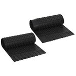 vidaXL Feuille de drainage nervurée 2 Pièces Noir 0 5 x 20 m HDPE