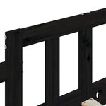 vidaXL Lit de jour sans matelas noir 80x200 cm bois de pin massif