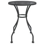 vidaXL Ensemble à manger de jardin 5 Pièces Maille Métal Anthracite