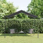 vidaXL Tente à auvent anthracite 3x3 m acier et tissu