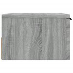 vidaXL Tables de chevet murales 2 Pièces Sonoma gris 34x30x20 cm