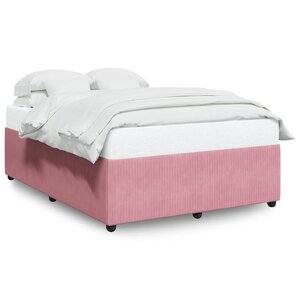 vidaXL Cadre de lit sans matelas rose 160x200 cm velours