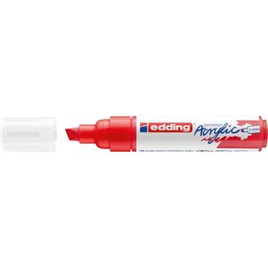 Marqueur acrylique large 5000 rouge trafic 5-10 mm x 5 EDDING