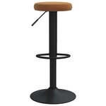 vidaXL Tabourets de bar lot de 2 marron velours