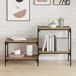 vidaXL Étagère à livres 4 Pièces Marron 60 x 40 x 1 5 cm