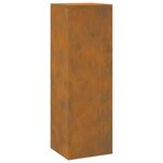 vidaXL Supports de plantes d'extérieur Colonne 2 Pièces 24x24x75 cm Acier patiné