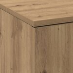 vidaXL Highboard chêne artisanal 60 x 35 x 180 cm Bois d'ingénierie