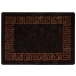 vidaXL Coureur de Tapis MARSA Noir 100 x 150 cm Polyester et PVC