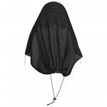 vidaXL Tunnels en filet 2 Pièces noir acier et polyéthylène