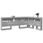 vidaXL Tête de lit de rangement Gris Sonoma 120 cm Bois d'ingénierie