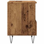 vidaXL Table de chevet vieux bois 40x35x50 cm bois d’ingénierie