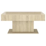 vidaXL Table basse chêne sonoma 96x50x45 cm bois d'ingénierie