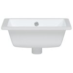 vidaXL Évier salle de bain blanc 39x30x18 5 cm rectangulaire céramique