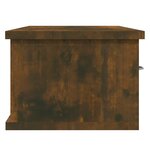 vidaXL Armoire murale Chêne fumé 88x26x18 5 cm Bois d'ingénierie
