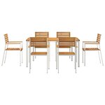 vidaXL Ensemble de salle à manger pour jardin 7 Pièces