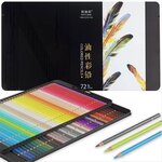 72 Crayons de couleur À base d'huile - Acropaq - Set de 72 avec numéros - Haute qualité- Professionel ou Amateur