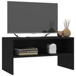 vidaXL Meuble TV Noir 80x40x40 cm Bois d’ingénierie