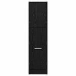 vidaXL Cabinet de Pharmacie Chêne noir 30 x 41 x 118 cm