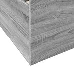 vidaXL Cadre de lit et tiroirs sonoma gris 200x200cm bois d'ingénierie