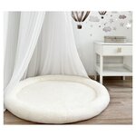 Tapis de jeu nid en peluche écru
