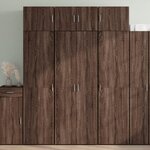 vidaXL Buffet haut chêne marron 70x42 5x185 cm bois d'ingénierie