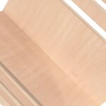 vidaXL Porte-revue en bois sur pied naturel