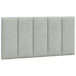 vidaXL Cadre de lit sans matelas gris clair 100x200 cm velours