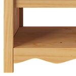 vidaXL Table basse Drammen Chêne 99 x 55 x 45 cm Bois massif en pin