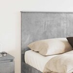 vidaXL Tête de lit Gris béton 140 cm Bois d'ingénierie