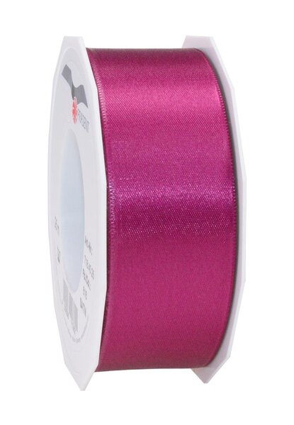 Satin double face 25-m-rouleau 40 mm pourpre