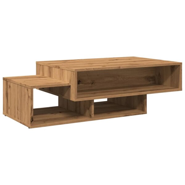 vidaXL Table basse chêne artisanal 105x55x32 cm bois d'ingénierie