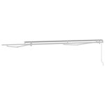 vidaXL Auvent Blanc 3 x 2 5 m Métal