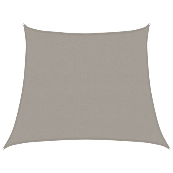 vidaXL Voile d'ombrage 160 g/m² trapèze gris clair 3/4x3 m PEHD