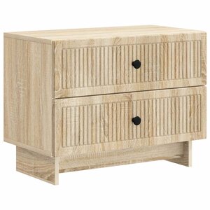 vidaXL Cabinet de chevet avec tiroir Chêne Sonoma 62 x 34 5 x 47 5 cm