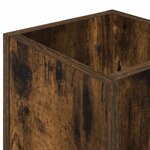 vidaXL Porte-parapluie Chêne fumé 20 x 20 x 55 5 cm Bois d'ingénierie